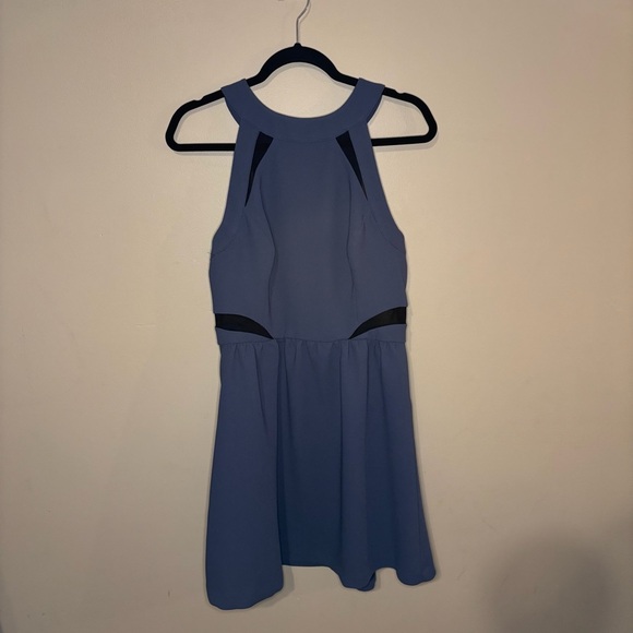 BCBGeneration Navy Halter Fit & Flair Dress - Picture 2 of 8